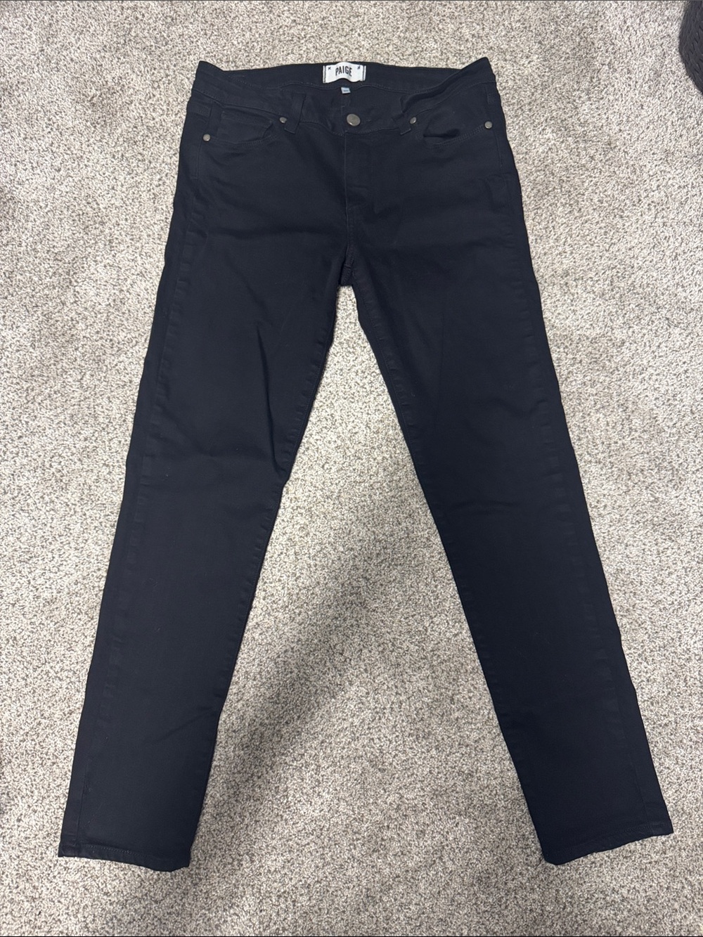 PAIGE Womens Black Skinny Jeans